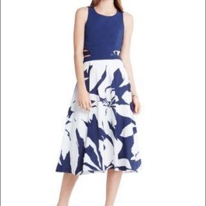 BCBGeneration Cutout Waist Midi Dress